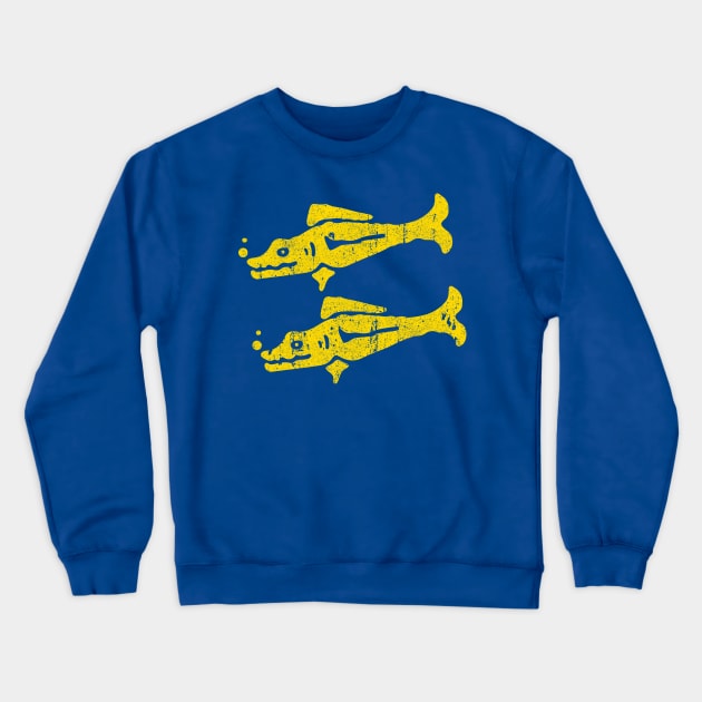 Blue Barracudas Crewneck Sweatshirt by huckblade